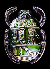 Image showing scarab with gems