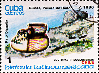Image showing postage stamp shows example Chile culture
