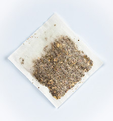 Image showing herbal tea bag laying on table