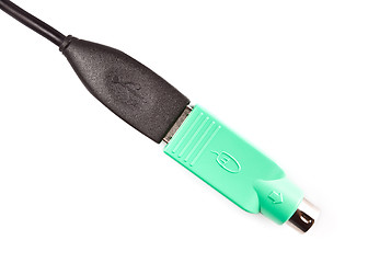 Image showing usb to ps/2 adapter for computer mouse