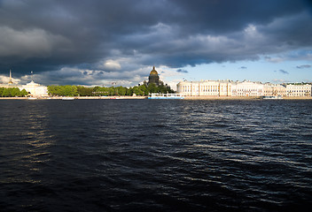 Image showing St.Isaak 's Cathedral and Neva river Saint-Petersburg