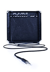 Image showing guitar aplifier with cable