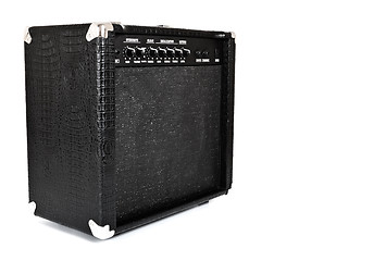 Image showing black guitar amplifier