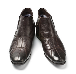 Image showing black and brown male shoes