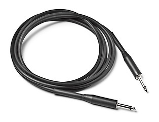 Image showing black audio cable