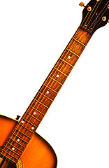 Image showing acoustic guitar fretboard