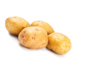 Image showing yellow potatoes in peel