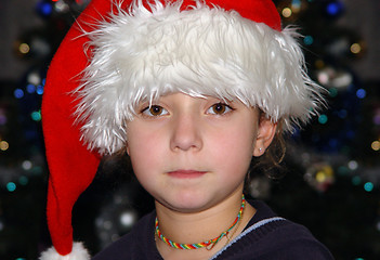 Image showing Christmas girl