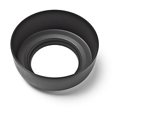 Image showing black lens hood top view