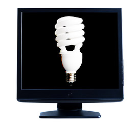 Image showing lcd screen shows lightbulb