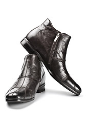 Image showing black male shoes