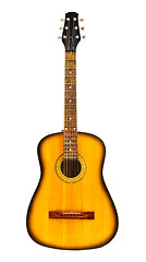 Image showing yellow acoustic guitar