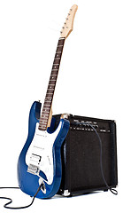 Image showing electric guitar and amplifier