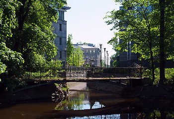 Image showing Houses over Silent Water