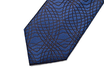 Image showing blue necktie part