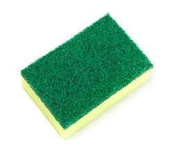 Image showing green and yellow sponge