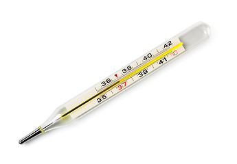 Image showing thermometer shows danger temperature