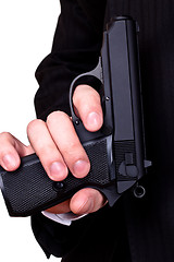 Image showing gun in man's hand