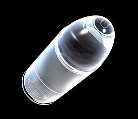 Image showing 3d bullet made of glass 