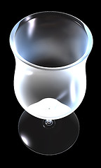 Image showing glass on the black background