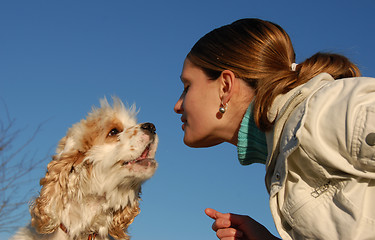 Image showing happy cocker