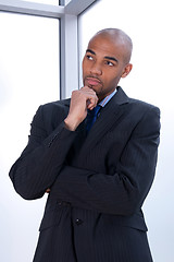 Image showing Thoughtful businessman