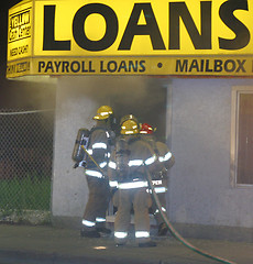 Image showing fire at business