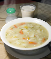 Image showing pasta soup typical food Colombia South America