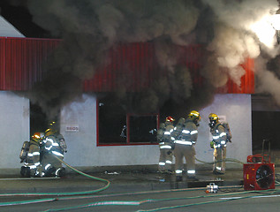 Image showing business fire