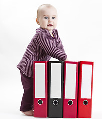 Image showing young child with ring file