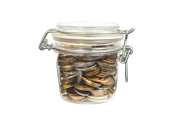 Image showing Money in a Jar