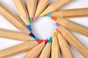 Image showing Colored Pencils Macro