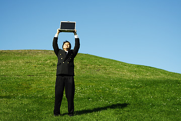 Image showing Happy businessman