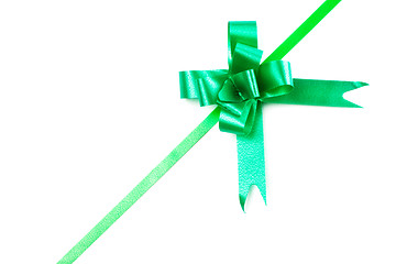 Image showing green bow