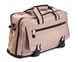 Image showing beige travel bag