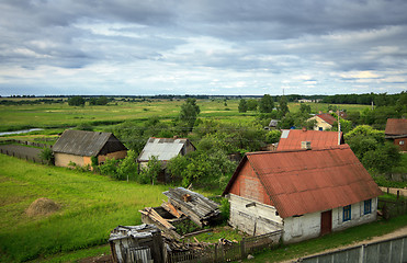 Image showing belarusian village at summer