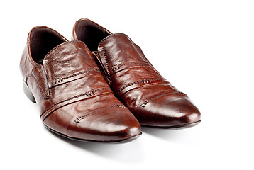 Image showing brown shoes pair