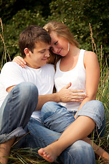 Image showing couple dreaming about child