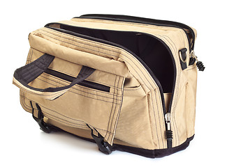 Image showing opened travel bag