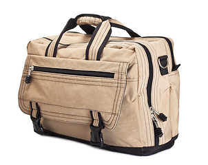 Image showing beige travel bag