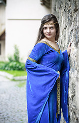 Image showing medieval princess on street