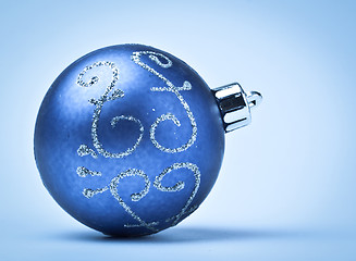 Image showing blue decoration ball