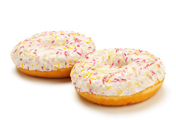 Image showing two sugar glazed donuts