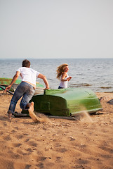 Image showing young couple fun