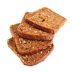 Image showing grain bread slices