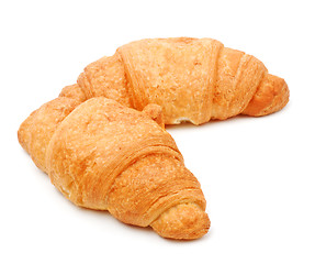 Image showing two fresh croissant