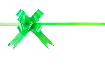 Image showing green bow