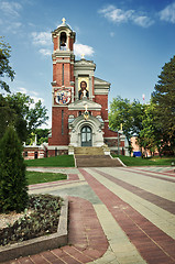 Image showing orthodox church in park