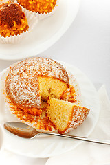 Image showing sweet cake on white dish