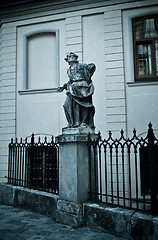 Image showing statue with book